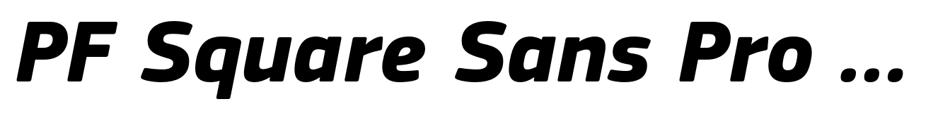 PF Square Sans Pro Bold Italic